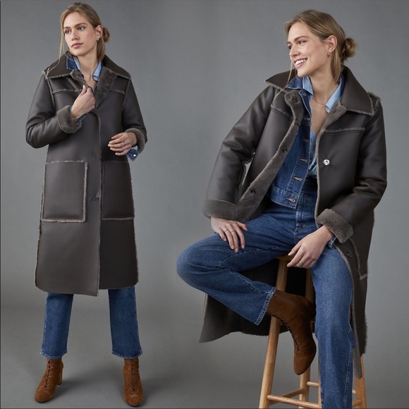 Anthropologie Jackets & Blazers - Kerry Reversible Faux Fur Coat